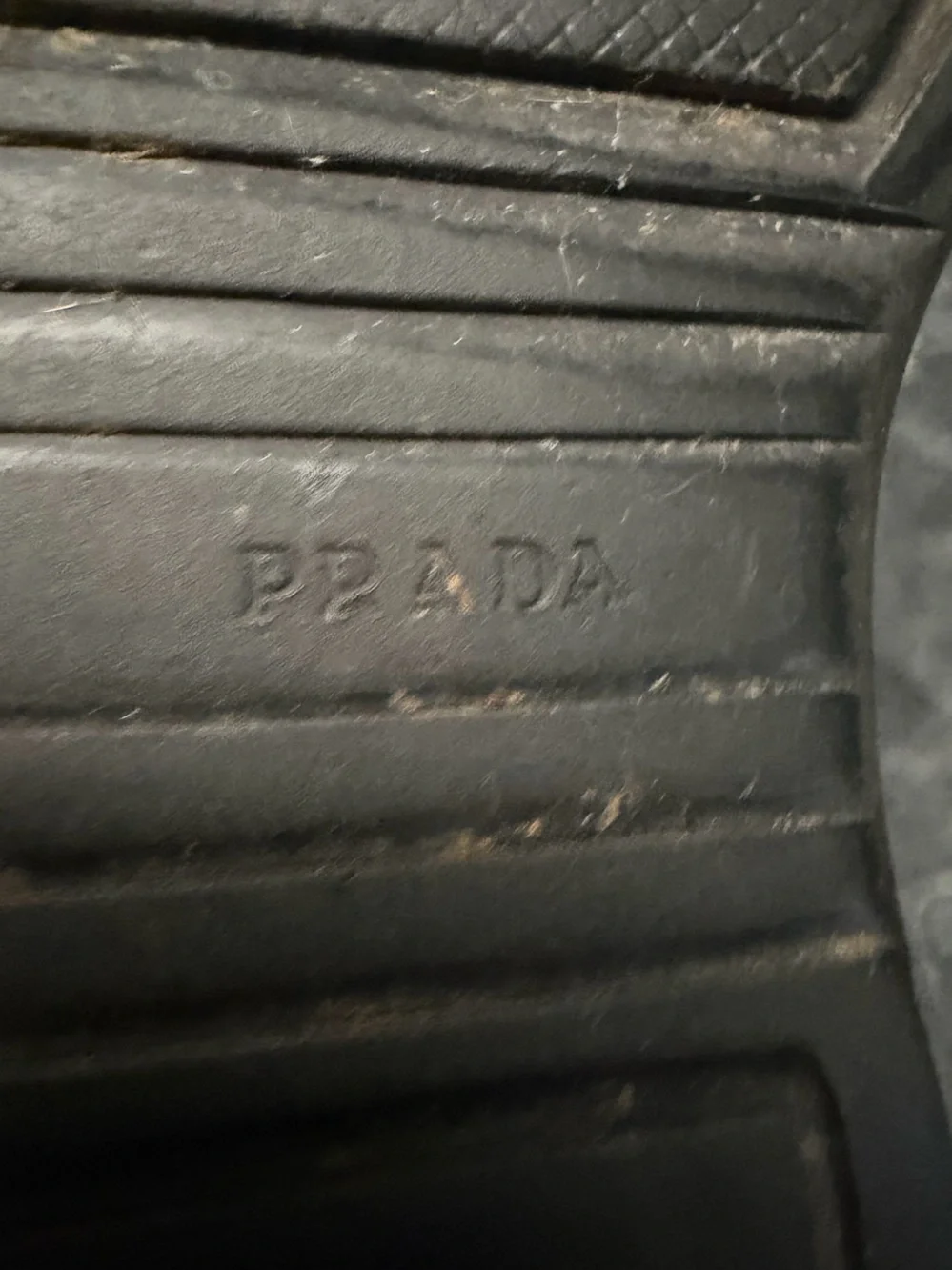 Prada Black and Gray Men's High-Top Sneakers